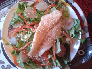 Ma salade iodée poché&fumé