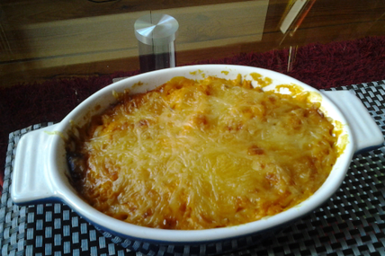 Purée gratinée patate douce & butternut