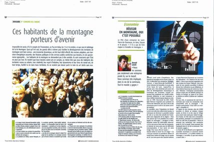 Deux interviews de Benoit LAVAL, sur France Bleu Isère, et dans la revue de l'ANEM (Association Nationale des Elus de Montagne)