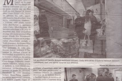 BOUQUET D'ASSOCIATIONS POUR LE NOEL DES DETENUS