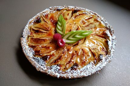 RECETTE -- LA TARTE AUX POMMES NORMANDE