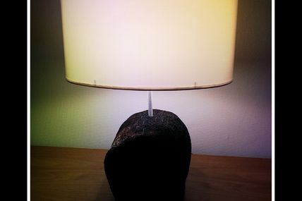 Lampe en bois de cocotier flotté (Bastia)