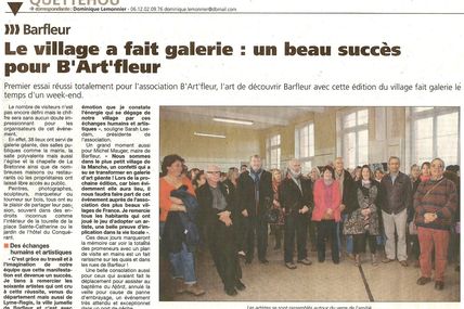 LE VILLAGE FAIT GALERIE - presse de la Manche