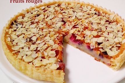 Tarte-flan aux fruits rouges