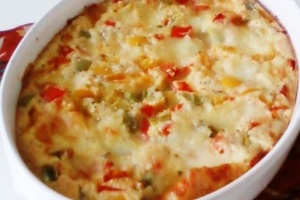Clafoutis aux poivrons & Mozzarella