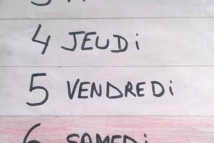 Le calendrier mensuel