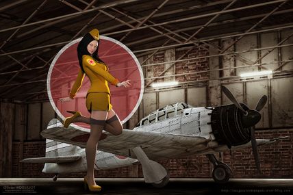Mitsubishi A6M Zero & pin-up