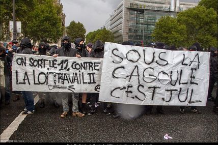 Paris, manifestation du 12 septembre 2017 contre la réforme de la loi travail