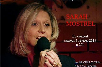 Notre ursidée Sarah Mostrel en concert le 4 février
