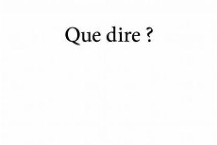 Le mot blanc
