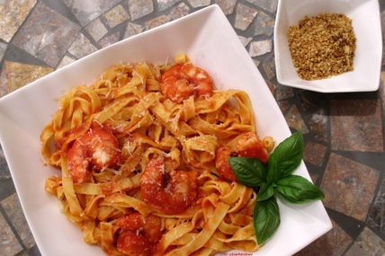 Linguine aux crevettes