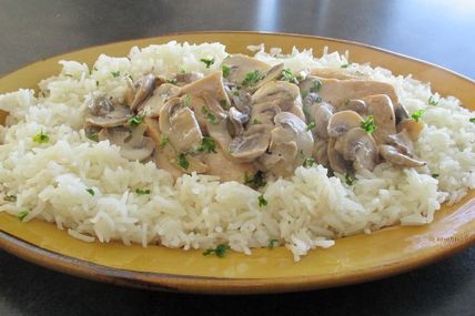 Sauté de volaille à la crème et champignons