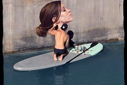 Le paddle-art, street-art sur l'eau de Hula.