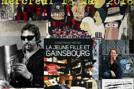 18 mai 2016 : Dédicace parisienne de "La jeune fille et Gainsbourg"