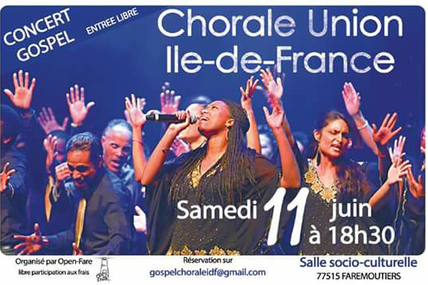 Concert le 11 juin à Faremoutiers 77