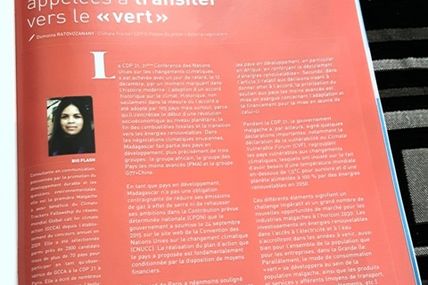 Accord de Paris Les industries malgaches appelées à transiter vers le « vert » - Expansion Magazine, édition n°01 janvier-février 2016