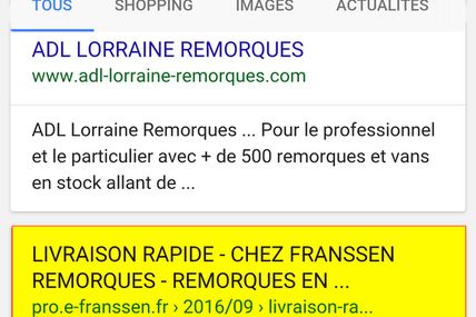Campagne B'Leader pour 'Remorques en Stock' chez FRANSSEN REMORQUES