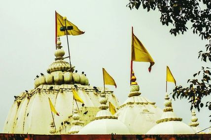 Top view of the Bharat Mandir in Rishikesh.