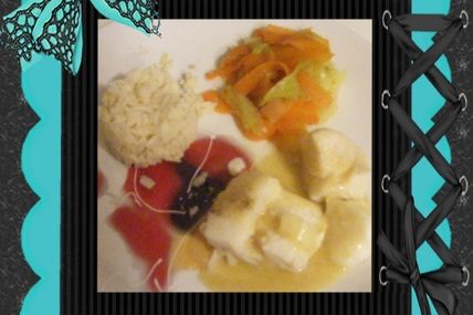 Dos de cabillaud sauce au beurre et citron