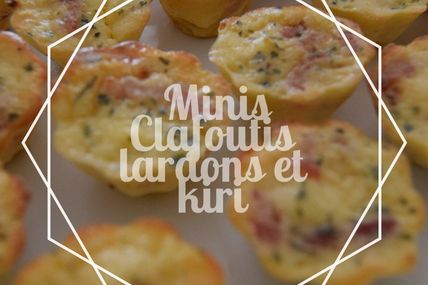 Minis clafoutis lardons et kiri