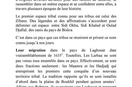 Les différentes formations des Arbaa à travers leur histoire
