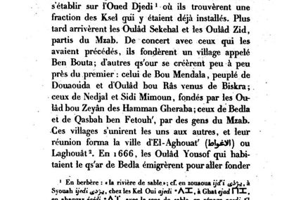 Question sur l'ethnologie de Laghouat