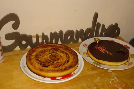 tarte au pomme et tarte chocolat