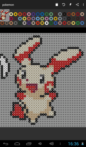 pokemon , pixel art en perle à repasser