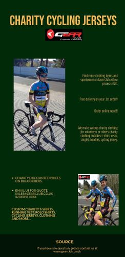 charity cycling clothing