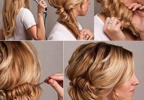 Tuto tresse épi de blé revisitée façon chignon
