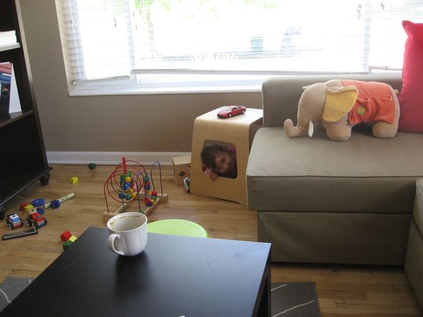 Unsere Wohnzimmer bzw. unsere Wohnküche