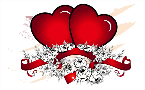 Immagini di San Valentino da scaricare per biglietti con cuori