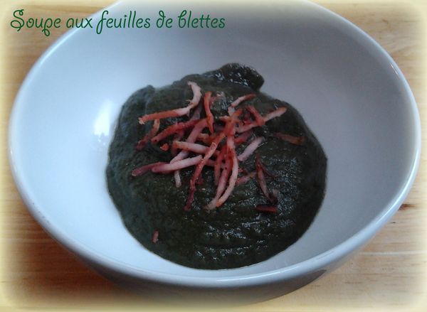 Soupe aux feuilles de blettes