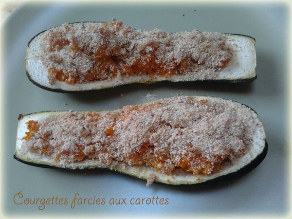 Courgettes farcies aux carottes