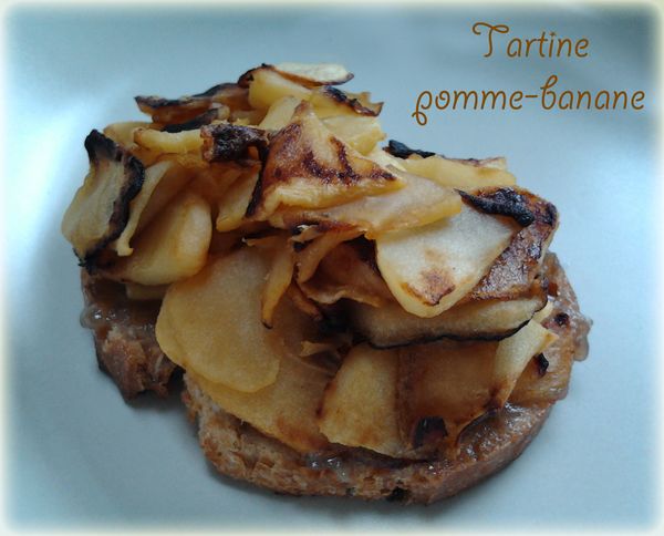 Tartine pomme-banane