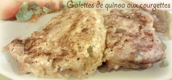 Galettes de quinoa aux courgettes