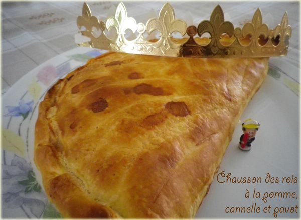 Chausson des rois à la pomme, cannelle et pavot