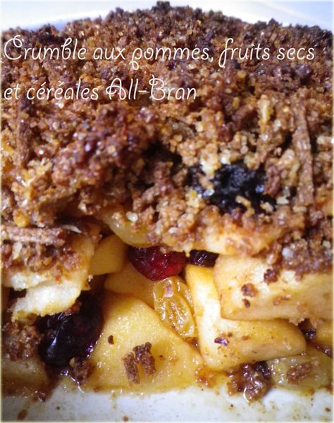 Crumble de pommes, fruits secs et céréales All-Bran®