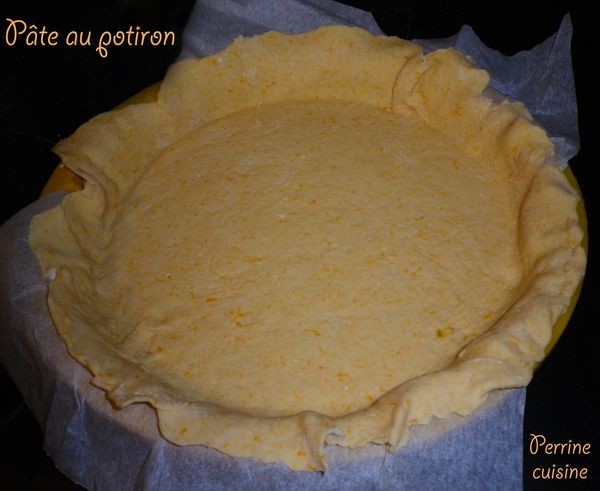 Tarte au fromage blanc à l'orange, pâte au potiron
