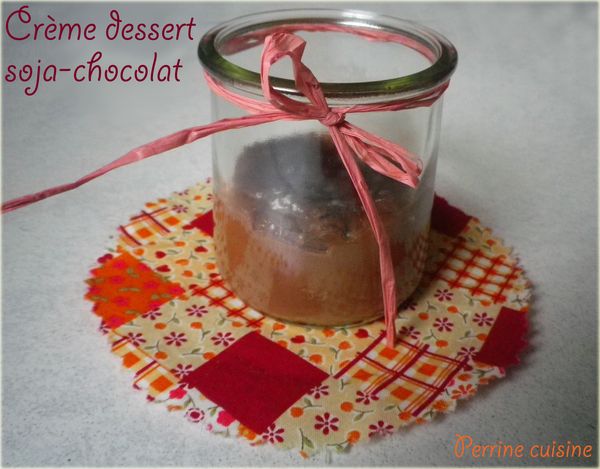 Crème dessert soja-chocolat
