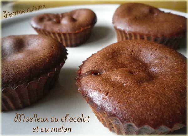 Moelleux au chocolat et au melon