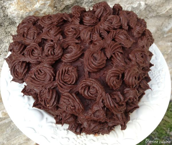 Layer cake choco-banane