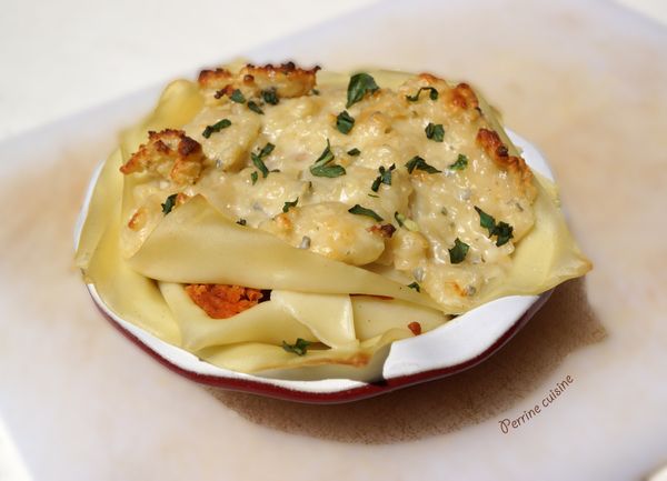 Lasagnes au haché végétal et au gorgonzola