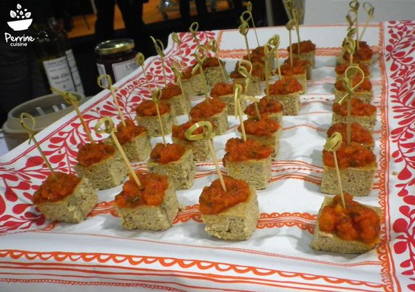 Pain d'aubergines et Perrine cuisine au SIAL avec L'Epicurien