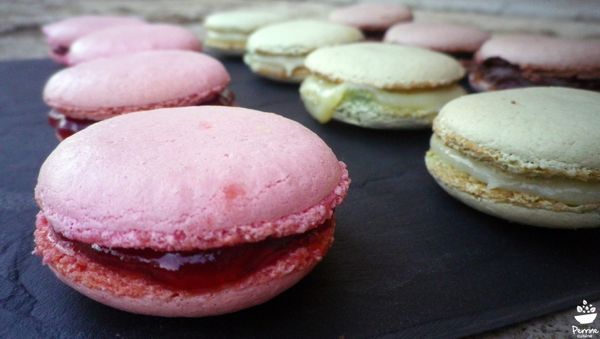 Macarons à la confiture {meringue italienne}