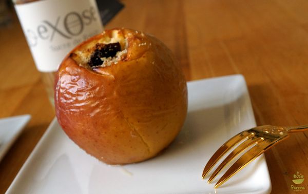 Pommes au four, aux fruits secs et à l’eXOse