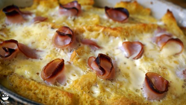 Pain perdu façon quiche lorraine