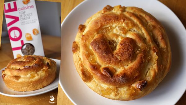 Brioche au gingembre et chocolat blanc {avec les cubes de gingembre cristallisés Love cuisine}
