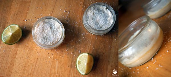 Crèmes végétales coco et citron vert