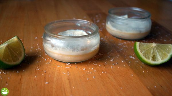 Crèmes végétales coco et citron vert